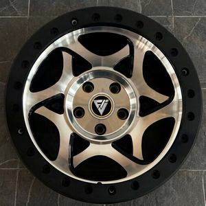 Jantes tout-terrain FHJ 5x139.7 6x139.7 Beadlock Multi-branches 4x4 5x5 15 16 17 18 19 20 pouces pour Patrol Y60 Y61 Y62 Jeep Wrangler JK JL - Product Image 2