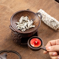 Chauffe-cire en céramique et diffuseur d'huiles essentielles, style minimaliste japonais, chauffe-théière pour la maison