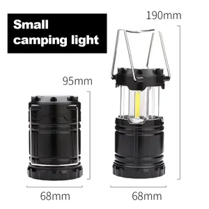 Linterna de Emergencia para Camping Negra, Luz Blanca Cálida Brillante, Funciona con Batería de 5 Horas, Impermeable, LED COB, Linterna Ligera - Product Image 2