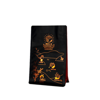 Sachet de café instantané en aluminium à fond plat emballage sac de pochette en plastique pour le café pour un stockage rapide et pratique du café