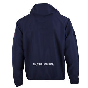 Veste coupe-vent imperméable respirante pour homme avec col montant, fermeture éclair et isolation thermique - Product Image 3