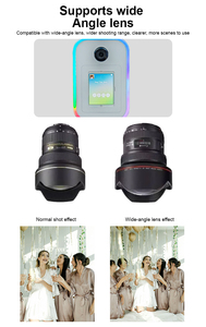 Nouvelle Machine Photobooth 2026 à Prix Usine avec Éclairage RGB, Colonnes en Aluminium à Deux Sections et Support Blanc pour iPad et Appareil <span class=keywords><strong>Photo</strong></span> Reflex Numérique - Product Image 6