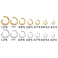 Anneaux ouverts en acier inoxydable 304, anneaux de jonction de plusieurs tailles pour bijoux faits main DIY