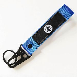Promotional High Quality Custom Brand Short Woven Keychain Lanyard Key <b>Car</b> with Tactical <b>Hook</b> - Product Image 2