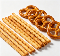 Chaîne de production automatique de bâtonnets de bretzels et de biscuits avec fonction de trempage, tension et dimensions personnalisables