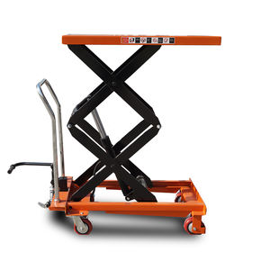 1500kg คุณภาพสูงกำลังโหลด MINI ขนาดเล็ก 4 ล้อ Hand Scissor Lift ตารางที่มีใบรับรอง CE - Product Image 2