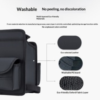 Boîte à mouchoirs pour voiture, organisateur de rangement multifonction pour siège arrière avec porte-gobelet et boîte de rangement pour console centrale, doté de crochets