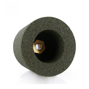 Meule à pierre en forme de coupelle de 1 1/2 pouce de largeur, en carbure de silicium vert, pour meuleuse d'angle, polissage et finition des bords - Product Image 3