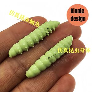 Appât souple flottant en forme de ver de 4 cm, leurre artificiel pour la pêche en eau douce - Product Image 3