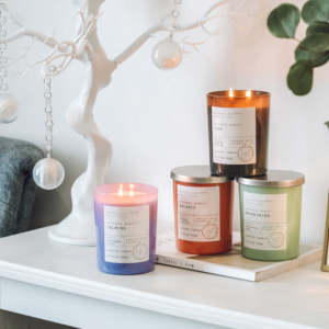 Pot en verre de luxe thé blanc bougie d'aromathérapie coffret cadeau vente en gros de bougie parfumée à la cire de soja de marque privée pour la revente - Product Image 4