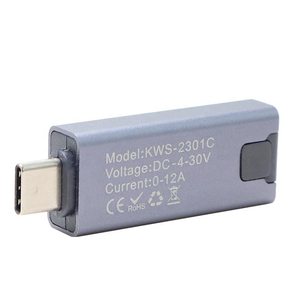 Medidor de potencia de CC con pantalla Digital, amperímetro multifunción de 4-30V, probador de carga de teléfono USB Dual tipo C, 12-24V, cargador de coche - Product Image 5