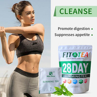 Wins Town Thé Herbal Fit 28 Jours pour Marque Privée Personnalisée, Mélange de Thé Vert, Boisson Herbal OEM, Soutien Quotidien au Bien-être