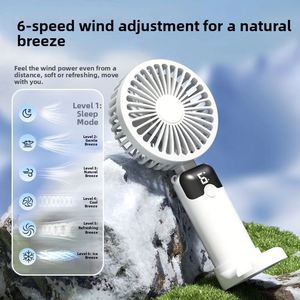 Nouveau ventilateur portable mini USB X418 avec logo personnalisé, pliable, sans pales, alimenté par batterie, léger, pour étudiants et voiture, en plastique - Product Image 3