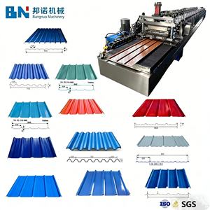 Macchina Elettrica per Formatura di Lamiere e Pannelli in Acciaio BN ad Alta Efficienza Controllata da PLC con PPGI per Edilizia - Product Image 1