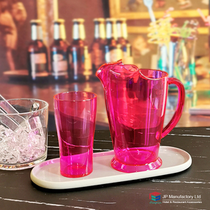 Bình Nhựa Màu Tùy Chỉnh Bình Đựng Nước Ép Bia Whisky Bằng Nhựa PC Không Vỡ Kèm Cốc - Product Image 5