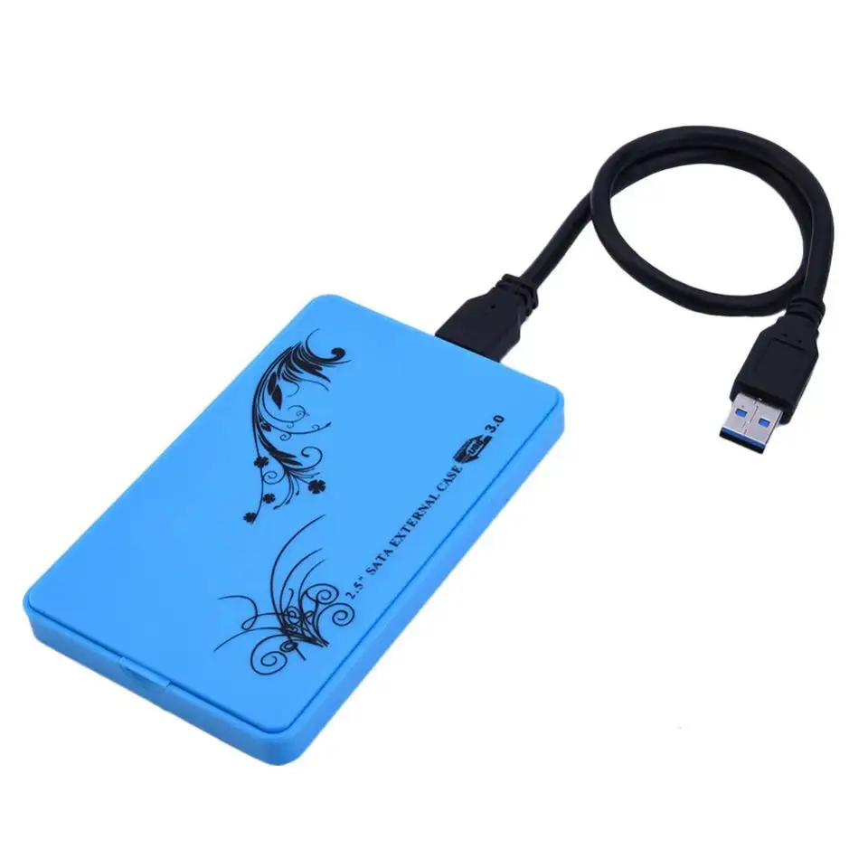 Wholesale USB3.0 to Sata HDD Case 2.5 Inch Transparent External SSD HDD Free Hard Disk Drive Enclosure Case