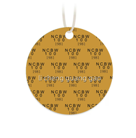 Désodorisant de voiture NSPDK personnalisé avec motif de lettres grecques de fraternité, décoration suspendue pour placard de voiture, sachet parfumé rond