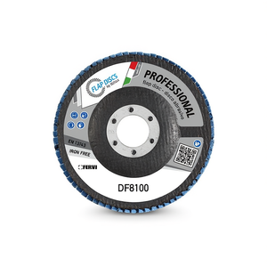 Disque à lamelles professionnel Fervi DF8100, disque abrasif sans fer pour le ponçage des métaux - Product Image 1