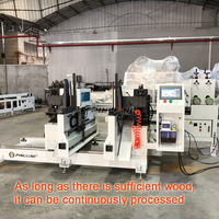 Machine de découpe automatique CNC verticale double extrémité PINLIANG, machine à scier double face avec cadre d'alimentation, haute précision 380V