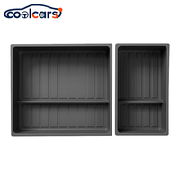 Coolcars Easy Rinse Boîte de rangement inférieure de coffre de voiture étanche, tapis de coffre 3D en TPE durable toutes saisons pour AITO M7 2022-2024 5 places
