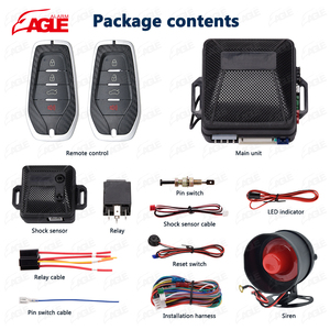 Báo động xe một cách 433.92MHz DC 12V một cách an ninh Hệ thống báo động với khóa trung tâm - Product Image 6