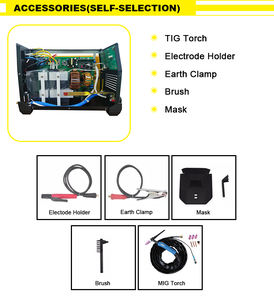 Onduleur 220V Igbt MmaTig soudeuse à impulsions Portable spot <span class=keywords><strong>poste</strong></span> <span class=keywords><strong>soudure</strong></span> onduleur pas de gaz soudeuse <span class=keywords><strong>TIG</strong></span> Machine à souder soudeurs à l'arc - Product Image 4