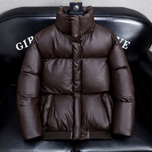 Custom Men's Cotton-padded Jacket Winter New Style Thickened Stand-up Collar Short Jacket Loose and Handsome - Product Image 2