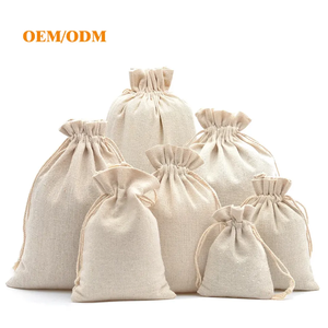 Sacs en coton personnalisés avec logo imprimé, sacs à cordon promotionnels, pochettes de rangement imperméables, petits sacs cadeaux, sacs de shopping - Product Image 4