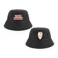 Topi Bucket Lebar dengan Bordir Logo Custom, Pelindung UV, untuk Aktivitas Luar Ruangan