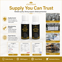 Spray de fixation pour perruques, fabrication OEM, séchage rapide, finition invisible, approvisionnement en gros pour marques de perruques