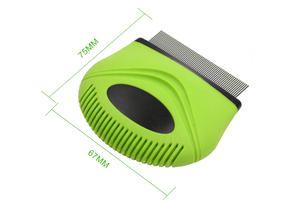 Miglior Pet in plastica in acciaio inox metallo denti fini capelli toelettatura pidocchi e pettine per gatti cani di piccola taglia - Product Image 5