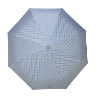 Petit parapluie manuel pour adultes, manche en bois, gravure laser du logo, pliable, motif écossais, protection UV, cadeau, style coréen