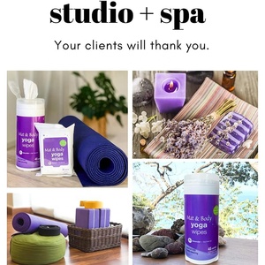 MeiFan Lingettes de Yoga Désinfectantes pour Tapis et <span class=keywords><strong>Corps</strong></span> au Studio Gym Spa et Fitness - Product Image 4