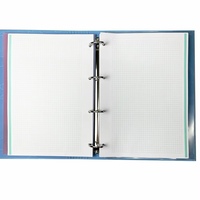 Carnet en cuir à anneaux avec logo personnalisé, reliure à anneaux en caoutchouc 4D, classeur de papeterie A4 A5, fabrication de classeurs à feuilles mobiles, couverture rigide en PP