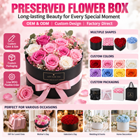 Bouquet de roses éternelles préservées, longue durée (3-5 ans), cadeau floral pour la Fête des Mères, le Nouvel An, la Saint-Valentin - Vente en gros