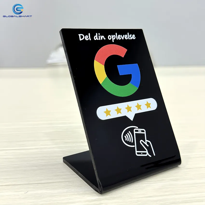 Aangepaste Nfc Stand Voor Google Review Display Qr Code Google Review Restaurant Menu Social Media