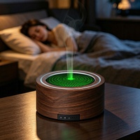Diffuseur d'arômes électrique en plastique pour table, humidificateur d'air, lumière nocturne multicolore écologique, pour hôtels et usage domestique en France
