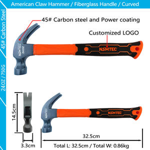 NACHF801024 Power Coating Head 450 G Carpenter American Claw Hammer Mango curvo <span class=keywords><strong>de</strong></span> fibra <span class=keywords><strong>de</strong></span> vidrio <span class=keywords><strong>de</strong></span> 24 Oz para marco a Home Addition - Product Image 2