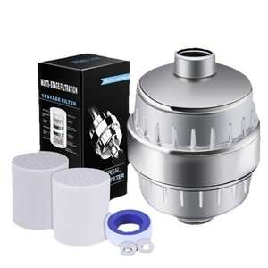 Filtro de ducha de 10 etapas con filtración multietapa, purificador de agua para cabezales de ducha con cartucho adicional - Product Image 5