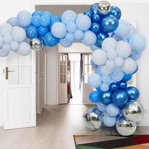 In the Trend 50 Inch Silver Gold Rose Gold Mix Color Party Decoration Sphere <b>Balloon</b> Large Outdoor Foil 4D <b>Balloons</b> - Product Image 2