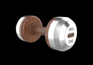 2024 Hot <b>Sale</b> Wooden Dumbbell & <b>Kettlebell</b>-Walnut & Stainless Steel Exercise Equipment <b>for</b> Unisex Use 2024year Hot Product High - Product Image 3