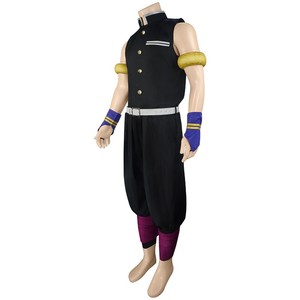 Disfraz de Cosplay de Demon Slayer Uzui Tengen, conjunto de pantalones y chaleco negro sin mangas, traje de Anime Sound Hashira para adultos, juego de rol - Product Image 5