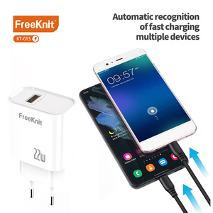 Adaptador de Corriente de Carga Rápida, Cargador de Pared de Alta Velocidad de 22W con Puerto USB <span class=keywords><strong>QC3</strong></span> para Teléfono Móvil, Enchufe Europeo - Product Image 4