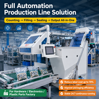 Machine d'emballage industrielle automatique DGAX avec système PLC pour le comptage et le conditionnement de joints toriques en caoutchouc et plastique sur bande transporteuse