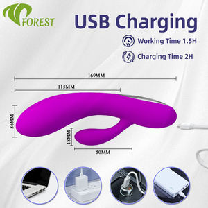 TT FOREST G Noktası Tavşan Vibratörü Tıbbi Sınıf Silikon %100 Su Geçirmez Çok Hızlı Titreşim Klitoral G Noktası Stimülasyonu için - Product Image 4