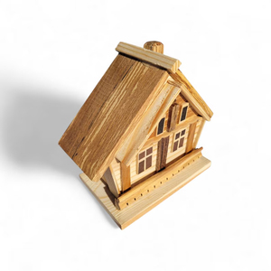 Hucha Personalizada con Forma de Chalet, Hucha de Ahorro Hecha a Mano de Madera, Hucha de <span class=keywords><strong>Haya</strong></span> Maciza, Regalo Familiar, Ahorro para la Nueva Casa - Product Image 5