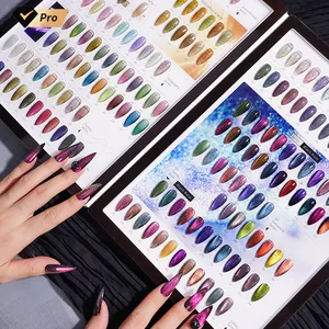 R S Nail Polish Gel Color Book Professional Nails Suppliers 368 Colors Cat Eye Gel Card