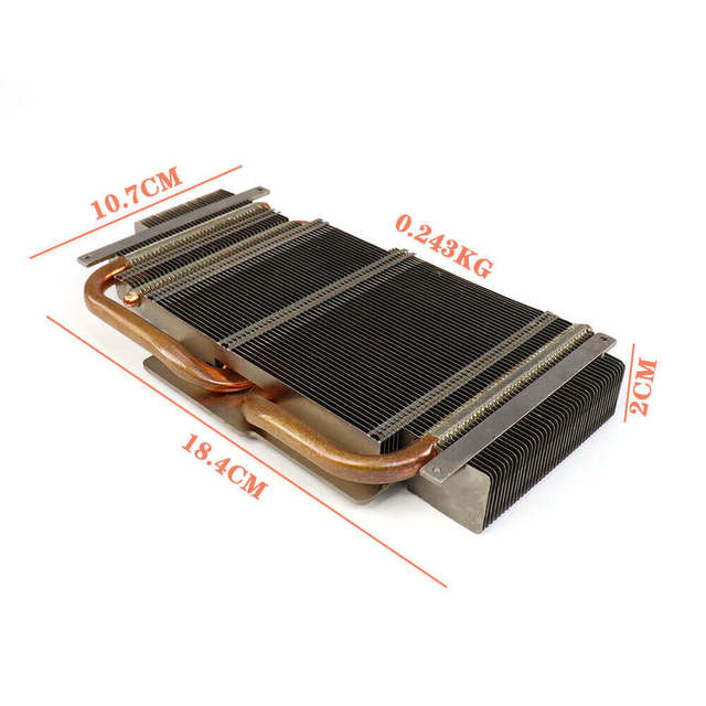 Customized 3-Pin Copper Aluminum Laptop Heatpipe 100PCS 100% Fin Heat Sink with Buckle Fin Zipper Computer Case Fans & Cooling
