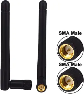 Con connettore RPSMA maschio 108MM 3dBi 2.4G 5.8GHz Antenna WiFi Omni