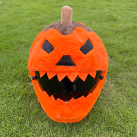 Nouvelle Housse de Casque de Moto Intégrale en Fausse Fourrure de Lapin Douce, Style Citrouille Halloween Mignonne, Anti-Vent, Amusante, Marque Ruiming